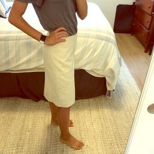 Off white pencil skirt
